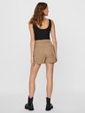 Vero Moda Hnedé dámske šortky VERO MODA Mia