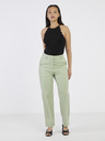 Vero Moda VERO MODA Zelda svetlozelené dámske skrátené nohavice