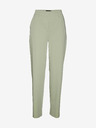 Vero Moda VERO MODA Zelda svetlozelené dámske skrátené nohavice
