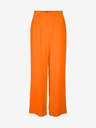 Vero Moda Oranžové dámske široké nohavice VERO MODA Carmen
