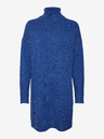 Vero Moda Modré dámske šaty VERO MODA Brilliant Sweater