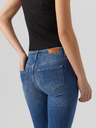 Vero Moda Modré dámske džínsy rovného strihu VERO MODA Daf
