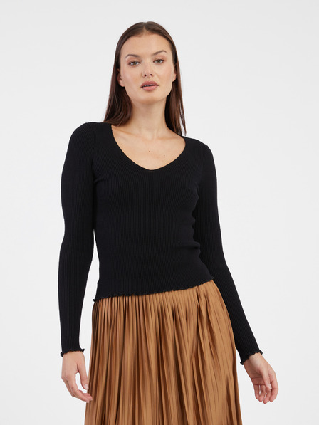 Vero Moda Čierny dámsky sveter VERO MODA Evie
