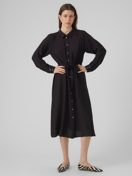 Vero Moda Čierne dámske košeľové šaty VERO MODA Debby