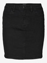 Vero Moda Čierna dámska džínsová sukňa Vero Moda Luna