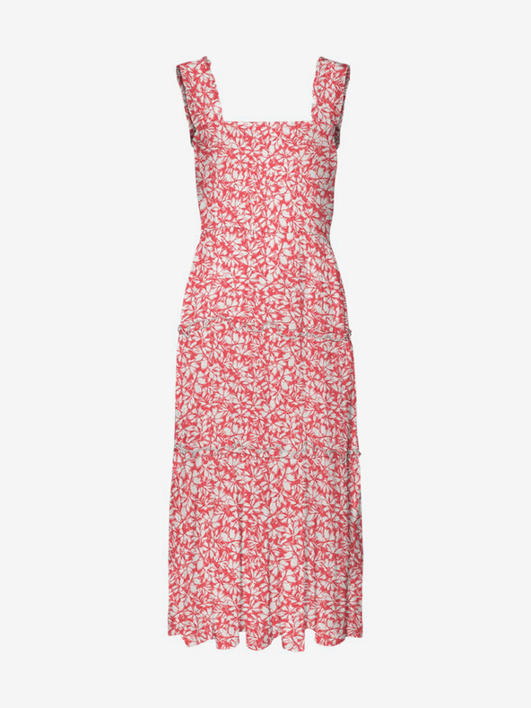 Vero Moda Červeno-biele midi šaty Vero Moda Menny