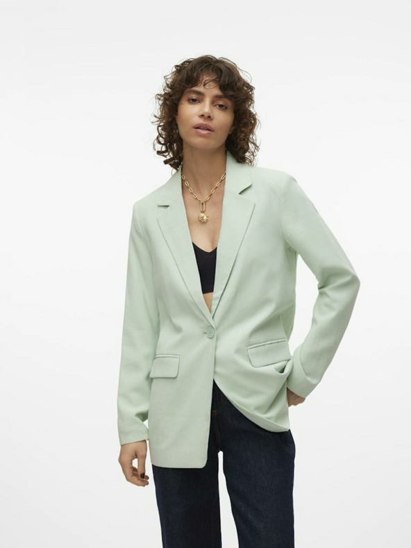 Vero Moda Svetlozelené dámske sako Vero Moda Carmen