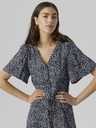 Vero Moda Tmavomodré dámske vzorované šaty Vero Moda Alba