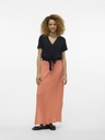Vero Moda Ružovo-oranžová dámska kvetinová maxi sukňa Vero Moda Menny