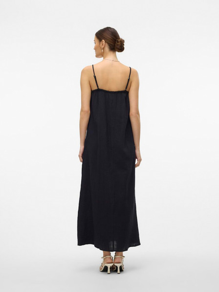 Vero Moda Vero Moda Natali Čierne dámske maxi šaty