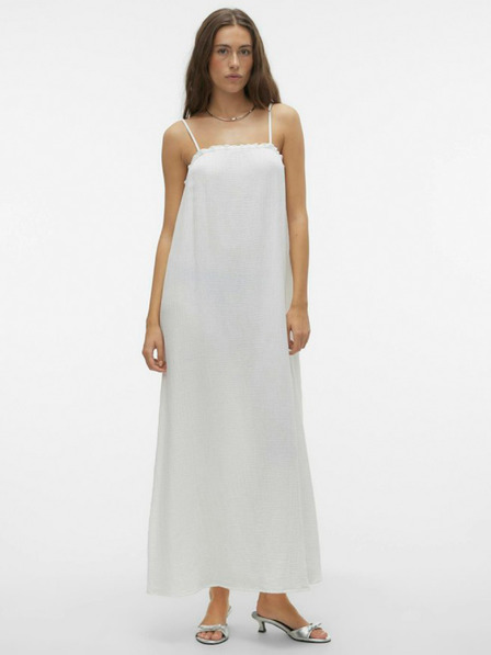 Vero Moda Biele dámske maxi šaty Vero Moda Natali