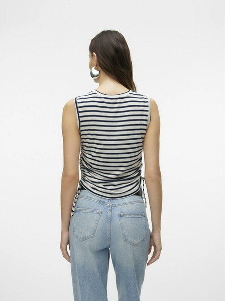 Vero Moda Modro-smetanový pruhovaný top Vero Moda Holly
