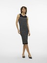 Vero Moda Čierne dámske pruhované šaty Vero Moda Gizelle