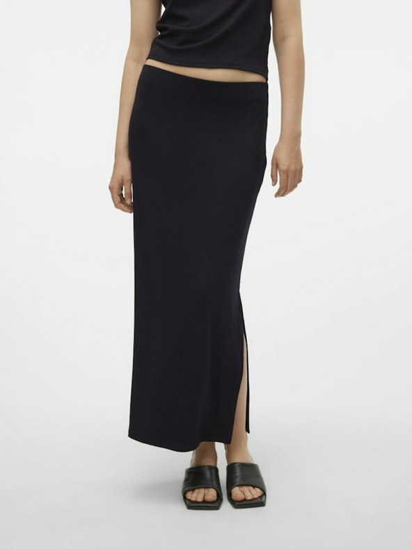 Vero Moda Čierna dámska midi sukňa bez rukávov Vero Moda Mary
