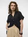 Vero Moda Čierne dámske košeľové šaty Vero Moda Bumpy
