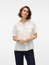 Vero Moda Biela dámska košeľa Vero Moda Bumpy