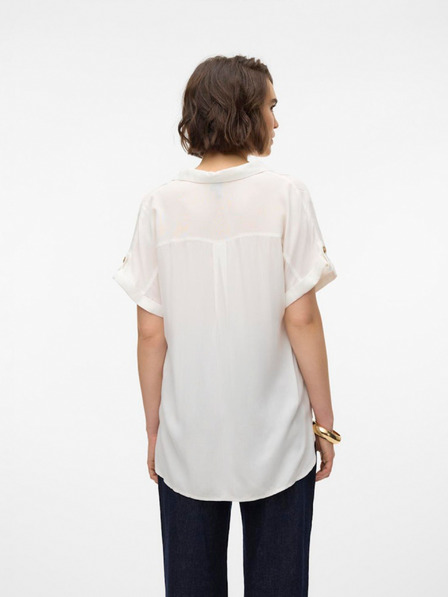 Vero Moda Biela dámska košeľa Vero Moda Bumpy