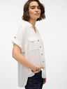 Vero Moda Biela dámska košeľa Vero Moda Bumpy