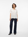 Vero Moda Biela dámska košeľa Vero Moda Bumpy