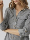 Vero Moda Bielo-modrá dámska pruhovaná blúzka Vero Moda Bumpy