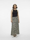 Vero Moda Krémovo-čierna dámska kvetinová maxi sukňa Vero Moda Alba