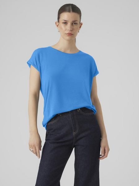 Vero Moda Modré dámske tričko Vero Moda Ava