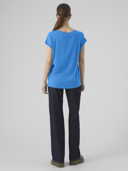 Vero Moda Modré dámske tričko Vero Moda Ava