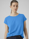 Vero Moda Modré dámske tričko Vero Moda Ava