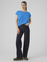 Vero Moda Modré dámske tričko Vero Moda Ava