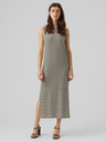 AWARE by VERO MODA Čierno-béžové dámske pruhované maxi šaty AWARE by VERO MODA Fiona