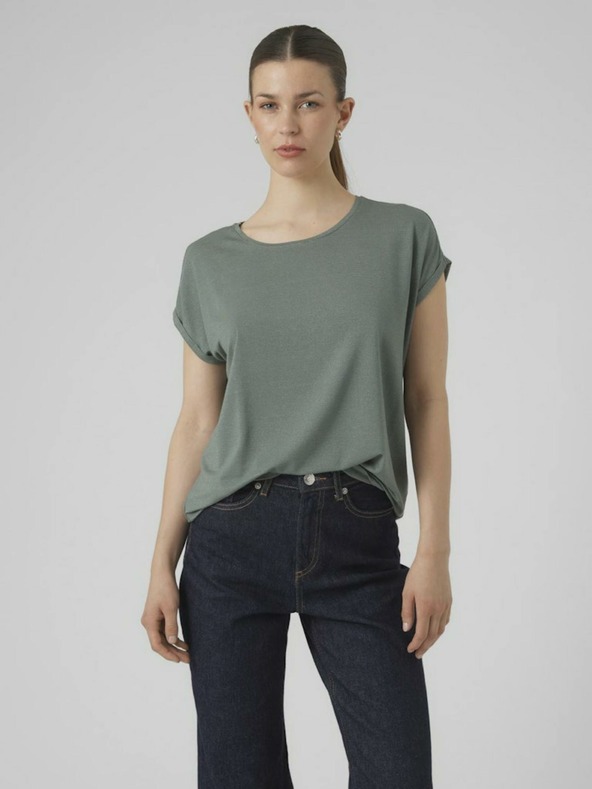 Vero Moda Zelené dámske tričko Vero Moda Lava