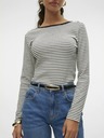 Vero Moda Čiernobiela dámska pruhovaná košeľa Vero Moda Chloe
