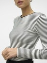 Vero Moda Čiernobiela dámska pruhovaná košeľa Vero Moda Chloe