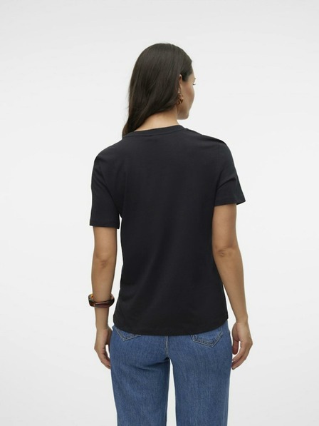 Vero Moda Čierne dámske tričko Vero Moda Paulina
