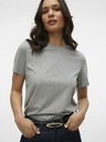 Vero Moda Svetlošedé dámske tričko Vero Moda Paulina