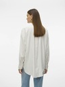 Vero Moda Béžovo-biele dámske pruhované tričko Vero Moda Nora