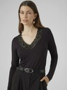 Vero Moda Čierne dámske tričko Vero Moda Rosa