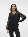 Vero Moda Čierna blúzka Vero Moda Leah