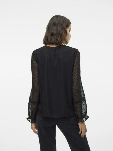 Vero Moda Čierna blúzka Vero Moda Leah
