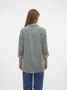 Vero Moda Bielo-zelená dámska pruhovaná košeľa Vero Moda Bumpy