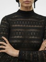Vero Moda Čierna dámska čipkovaná blúzka Vero Moda Zoe