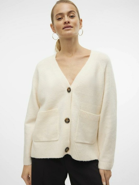 Vero Moda Béžový dámsky kardigán Vero Moda Boom