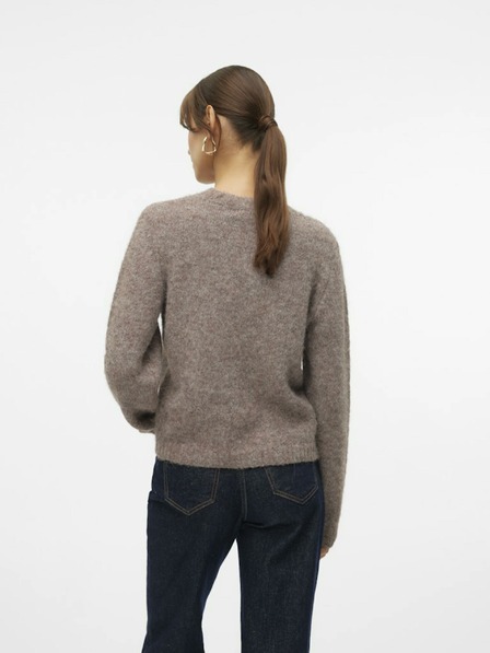 Vero Moda Hnedý dámsky sveter Vero Moda Novah