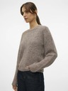 Vero Moda Hnedý dámsky sveter Vero Moda Novah