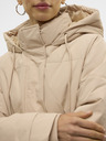 Vero Moda Vero Moda Leonielea Béžový dámsky páperový kabát