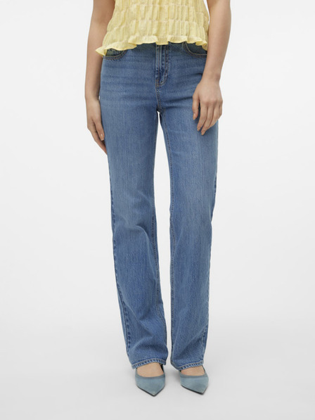Vero Moda Modré dámske rovné džínsy Vero Moda Tessa