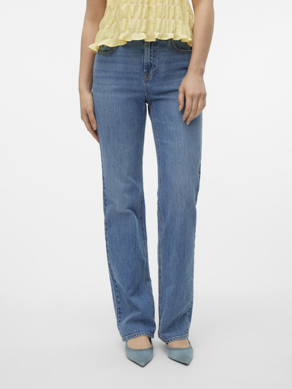 Vero Moda Modré dámske rovné džínsy Vero Moda Tessa