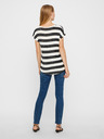Vero Moda Čiernobiele pruhované tričko VERO MODA Wide Stripe