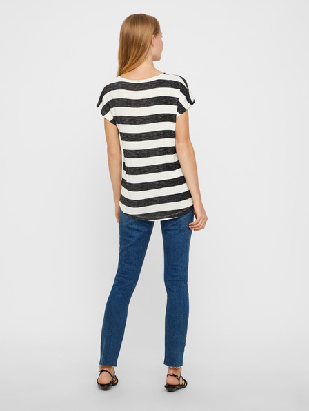 Vero Moda Čiernobiele pruhované tričko VERO MODA Wide Stripe