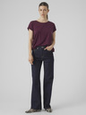 Vero Moda Vínové dámske tričko Vero Moda Mava